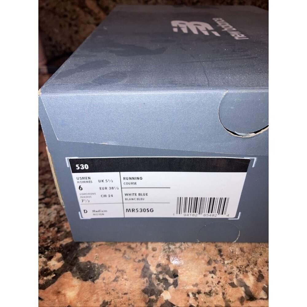 Size 71/2W/6Men New Balance SHOE BOX ONLY NO SHOES Style MR530SG - Picture 2 of 5
